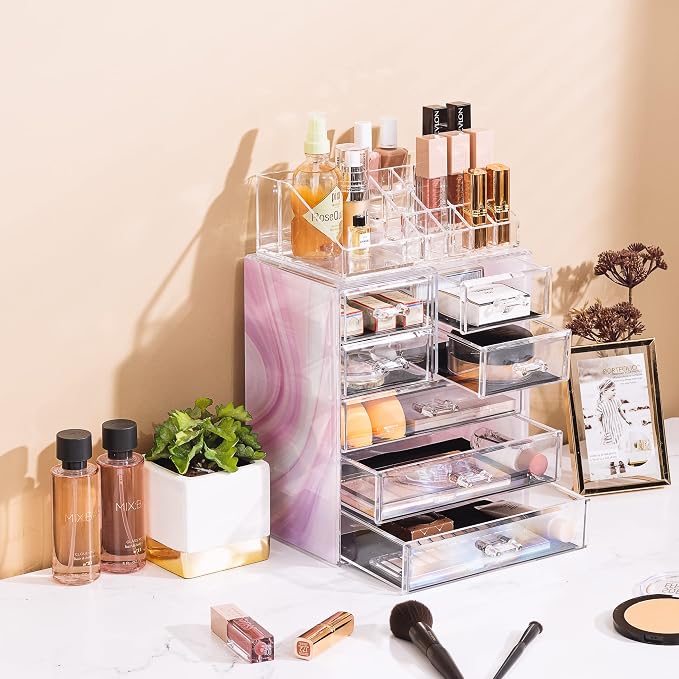 Sorbus Clear Cosmetic Makeup Organizer - Image 5