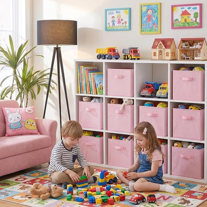 Cupic Cupid 11x11 Storage Cubes, 10 Pack Open Storage Bins - Image 7