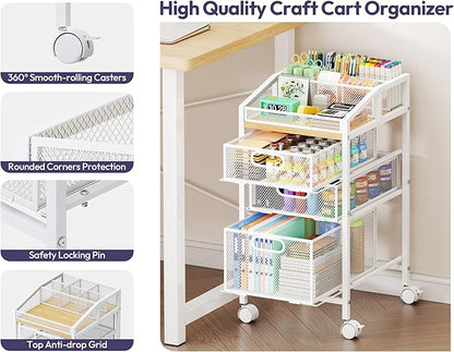 SWTYMIKI Rolling Utility Cart - Image 3