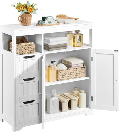 Yaheetech Bathroom Floor Cabinet, Wooden Storage Organizer by Unknown