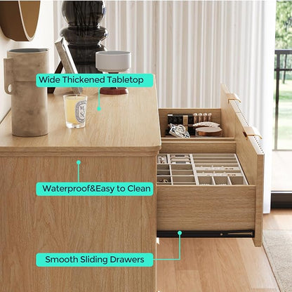 LINSY Fluted Dresser for Bedroom - Image 6