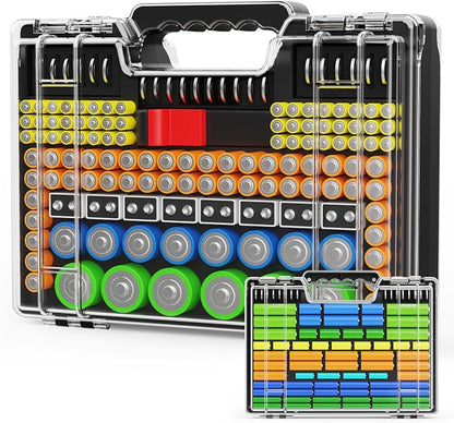 Battery Organizer Storage Holder Box Case by Molutsody