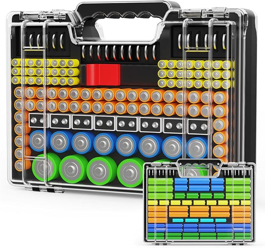 Battery Organizer Storage Holder Box Case by Molutsody
