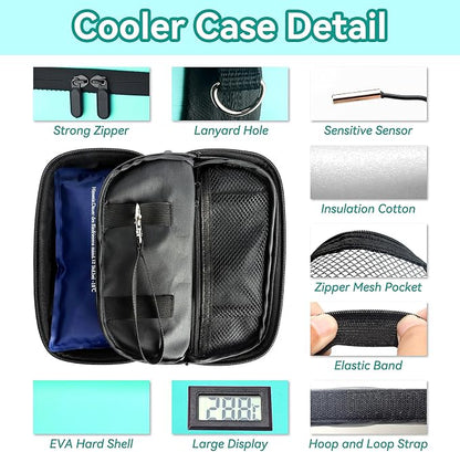 Insulin Cooler Travel Case, TSA Approved Medication Diabetic Cooler Organizer - Image 6