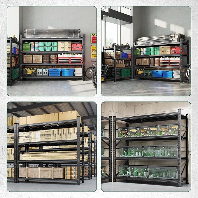 Letaya 6000LBS Storage Shelves Heavy Duty, 4 Tier Adjustable Utility Rack Shelf - Image 6