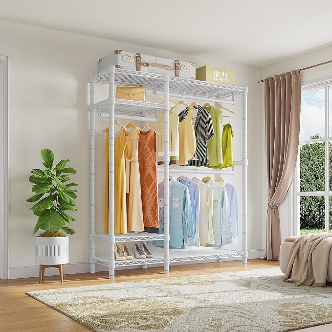 VIPEK V2 Heavy Duty Clothes Rack 4 Tiers Wire Shelving Garment Racks - Image 2