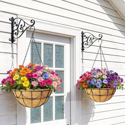 2 Pack 12 Inch Coco Liners for Hanging Baskets - Image 3