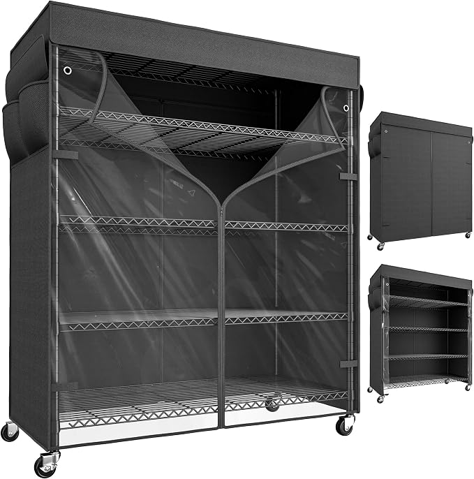 REIBII 45''W Storage Shelves Waterproof Metal Shelving by REIBII