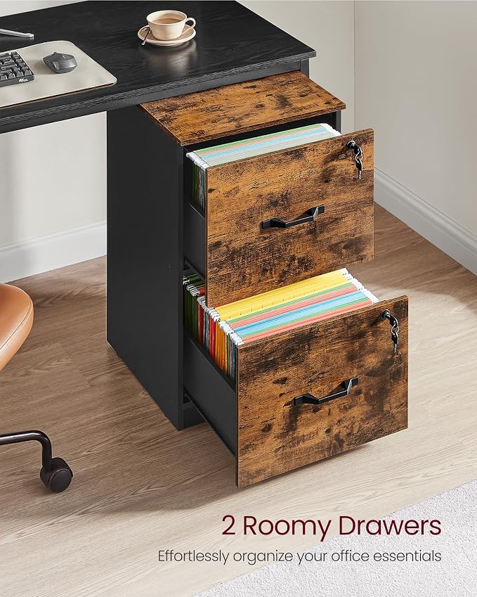 VASAGLE 2 Drawers File Cabinet - Image 4