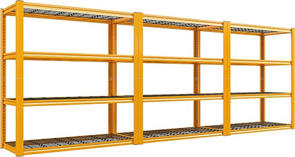 REIBII 40" W Yellow Garage Shelving by REIBII