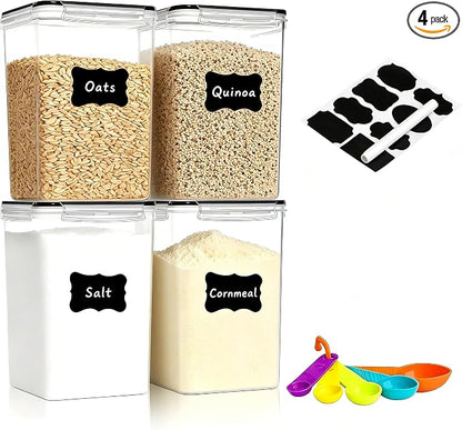4 Pack Airtight Food Storage Containers by stusgo