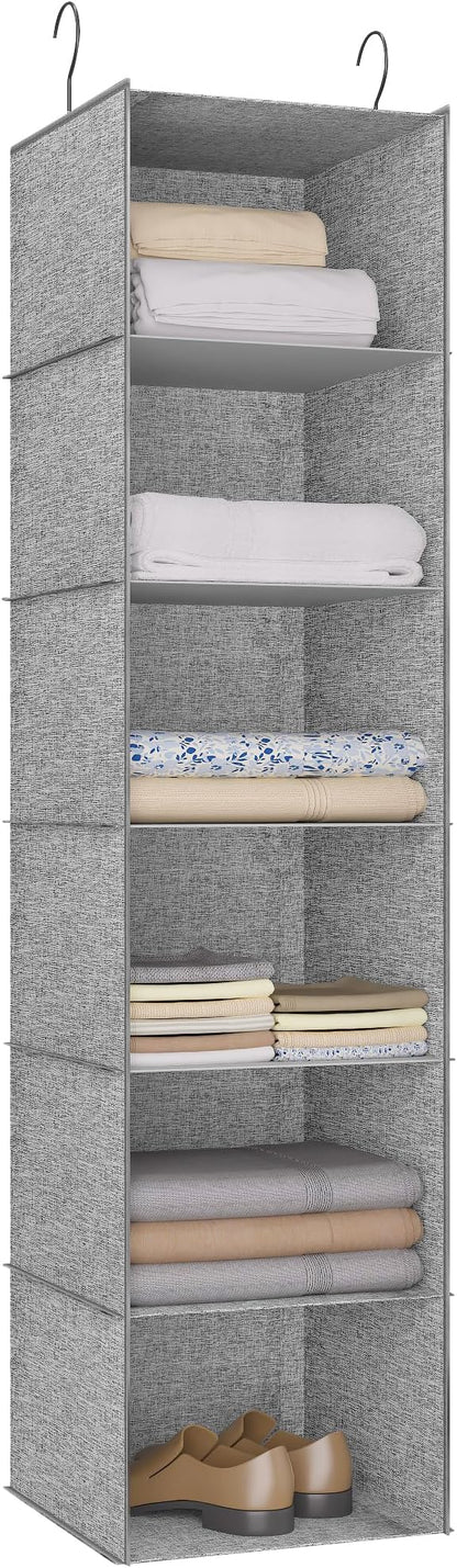 6-Shelf Hanging Storage Closet Organizer, Linen Rv Storage and Organization by DonYeco