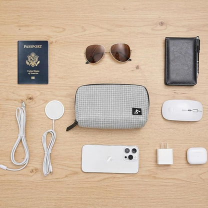 simtoper Small Electronics Organizer Travel Case – Slim Travel Cable Pouch - Image 4