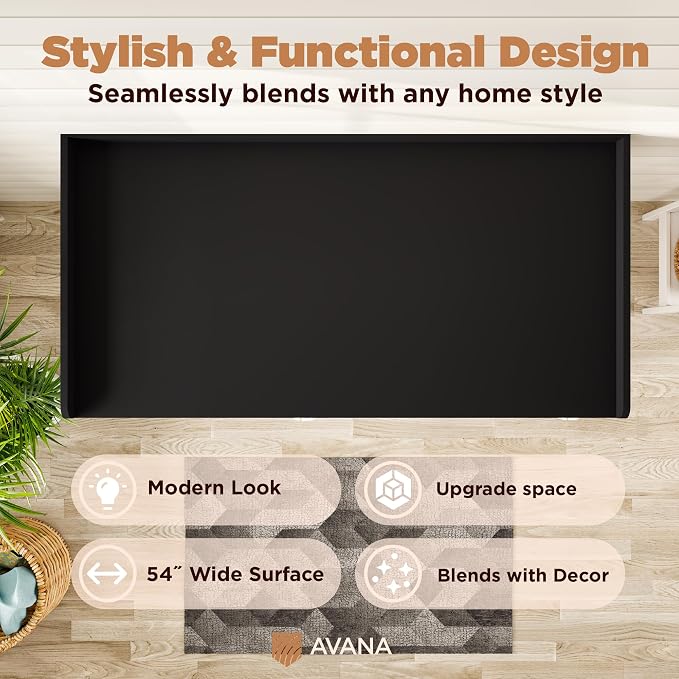 Avana (100% Natural Solid Wood Washer Dryer Countertop – Black Pine Laundry - Image 5