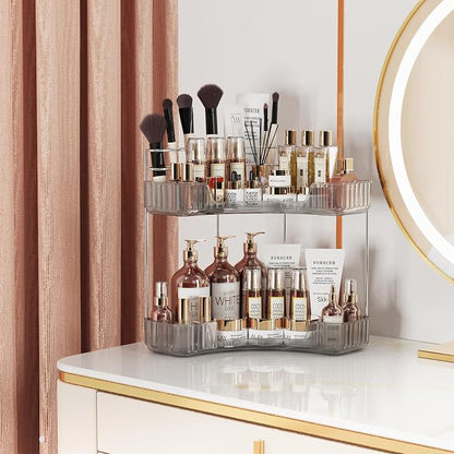 2-Tier Corner Bathroom Counter Organizer - Image 4