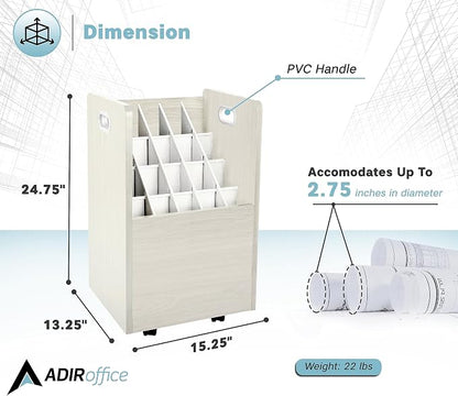 AdirOffice Adir Blue Print Storage Organizer - Image 3