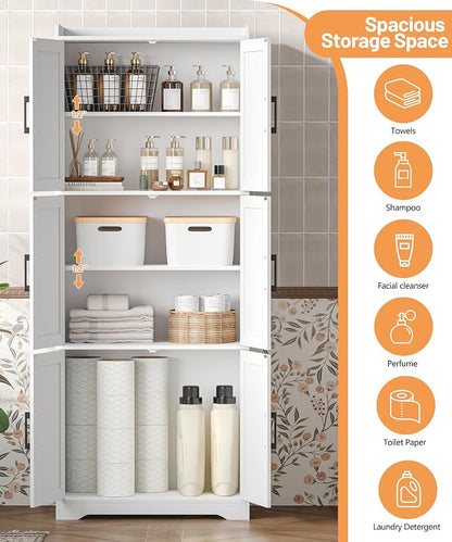 Akxomel Tall Bathroom Floor Cabinet - Image 5
