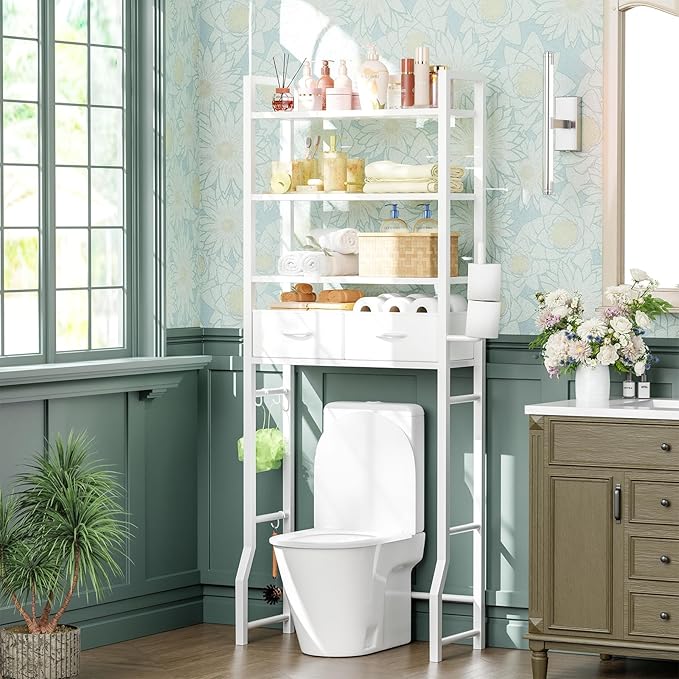 Simple Trending 4 Tier Over The Toilet Storage - Image 2