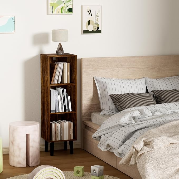 3 Cube Bookcase, Wooden Book Shelf Cube Storage Organizer - Image 7