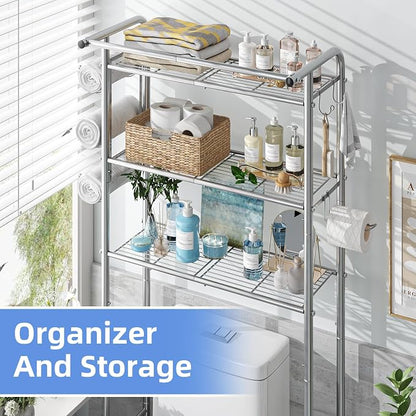 Simple Trending 3 Tier Over The Toilet Rack, Shelf Bathroom, Bathroom Stand - Image 7
