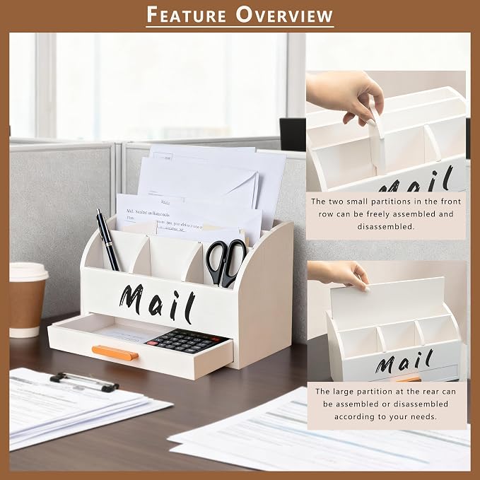goprety Mail Organizer for Desk - Image 2