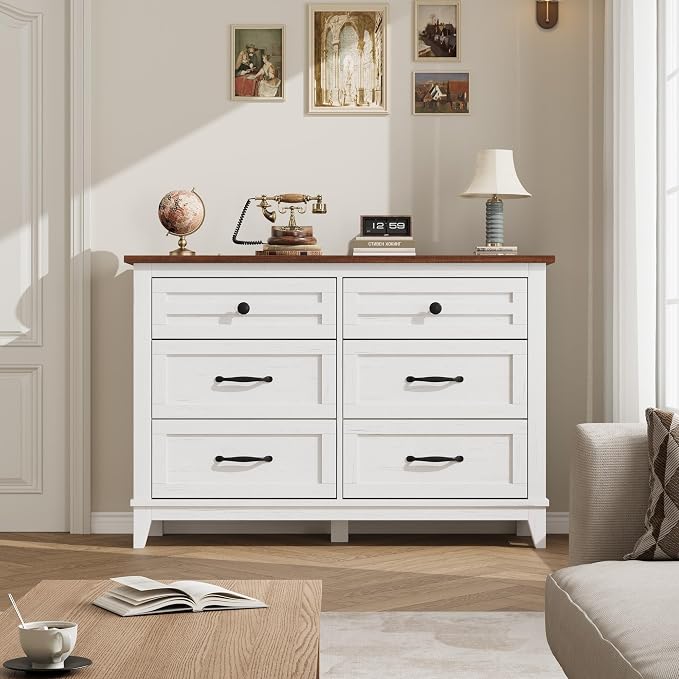 GarveeHome 6 Dresser for Bedroom, 47 in Wide Drawer Dresser - Image 3