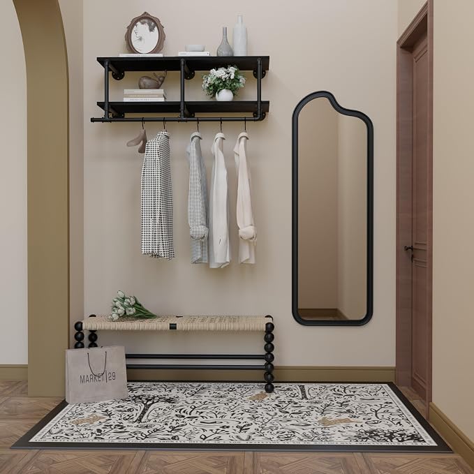 Wall Mounted Clothes Rack 12 Inch Deep, 42in Heavy Duty Garment Rack - Image 6