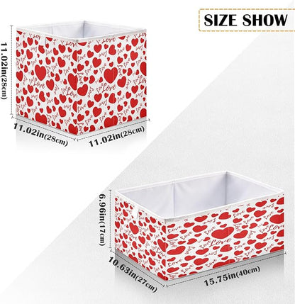 Valentines Hearts and Love Closet Organizers Storage Cubes Storage Bins Shelf - Image 3