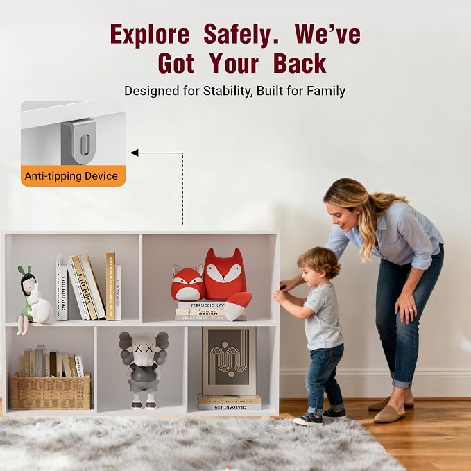 Book Shelf, Wooden Cube Storage Organizer - Image 4