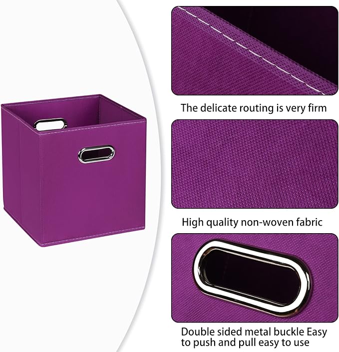 Fabric Cloth Storage Bins, Fabric Cube Organizer - Image 7