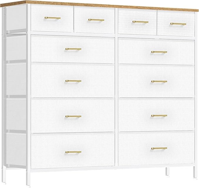 VASICAR White Dresser for Bedroom by VASICAR