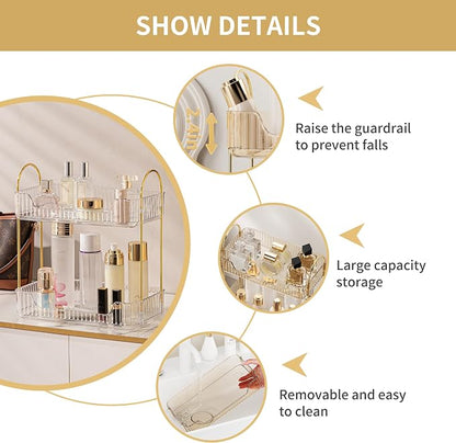YCIA&DONE Bathroom Organizer Countertop, Makeup Storage, Skincare Cosmetic Tray - Image 3