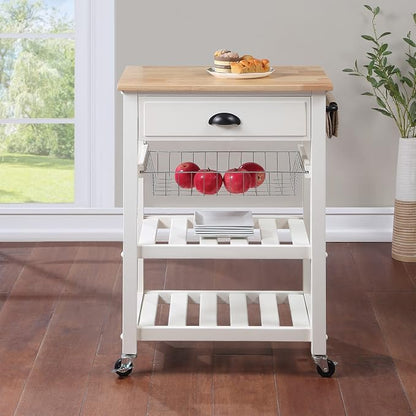 OSP Home Furnishings Hampton Kitchen Cart - Image 5