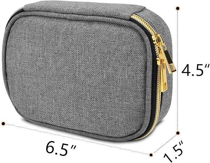 Teamoy Small Jewelry Travel Case, Portable Jewelry Organizer Bag - Image 5