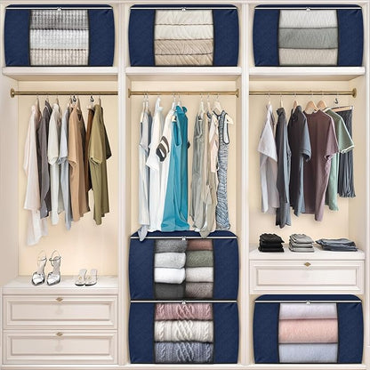 Fab totes 24 Gallons Clothes Storage, Foldable Thick Fabric Blanket Storage Bags - Image 7