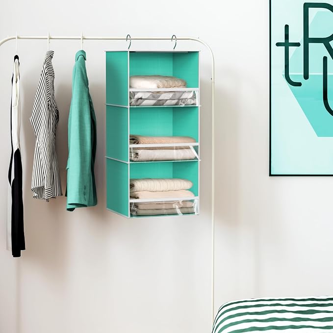 Simple Houseware 3 Shelf Hanging Closet Organizer - Image 2