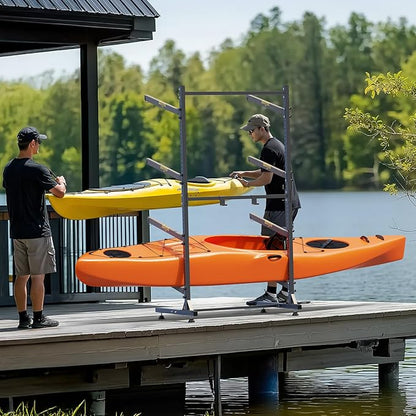 Bonnlo Kayak Storage Rack, Adjustable Heavy Duty Kayak Rack - Image 2