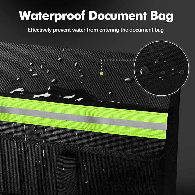 Large Fireproof Document Bag for Home Safe Storage, 4-layer fiberglass - Image 4