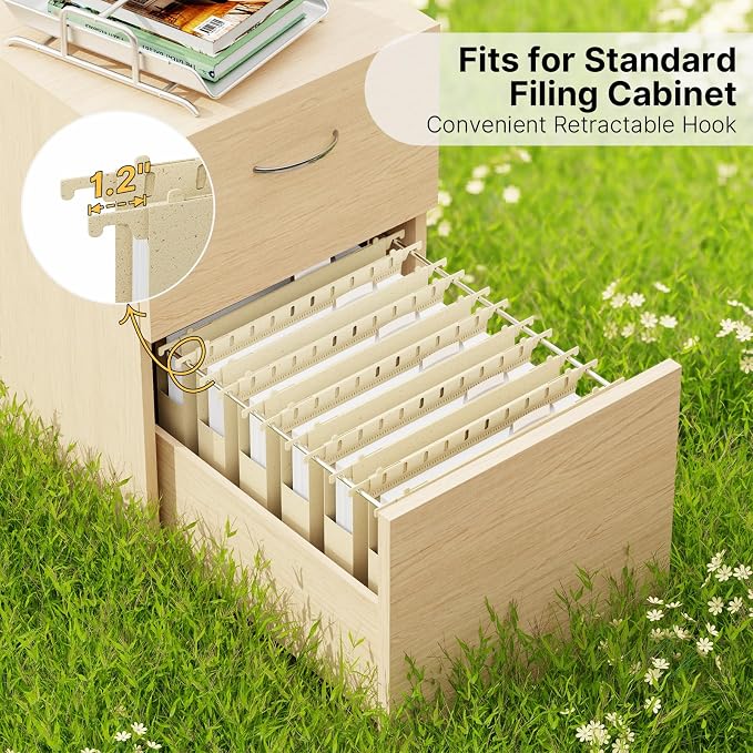 Wheat Straw Plastic Hanging File Folder Letter Size, Heavy Duty 1" Expanding - Image 3