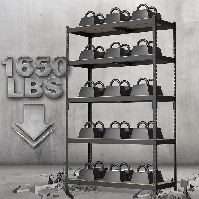 WORKPRO Shelving with MDF Board, 35-3/10”W x 17-1/2”D x 72”H, 1650LBS Load - Image 2