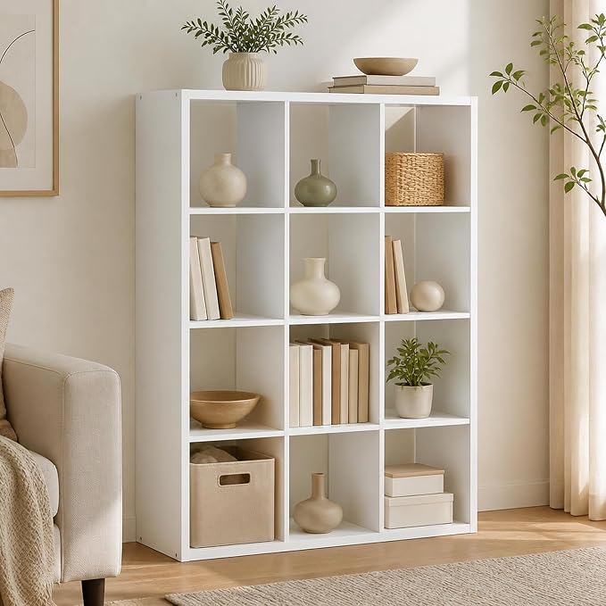 12-Cube Cubicle Bookshelf, Cube Bookcase by Furevol