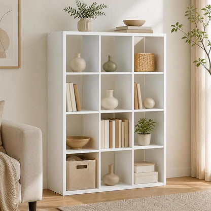 12-Cube Cubicle Bookshelf, Cube Bookcase by Furevol