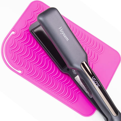Heysam Pro Flat Iron Hair Straightener Travel Case Heat Mat - Image 4