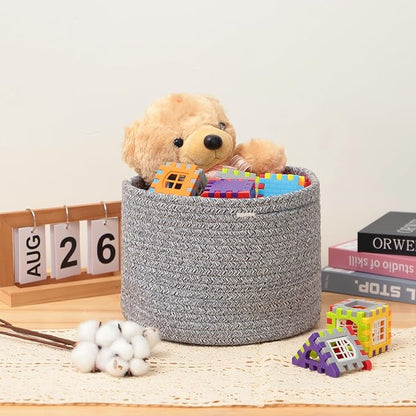 Small Basket for Organizing | Cube Shelf Closet Storage Baskets | 9.7×9.7×7.1” - Image 5