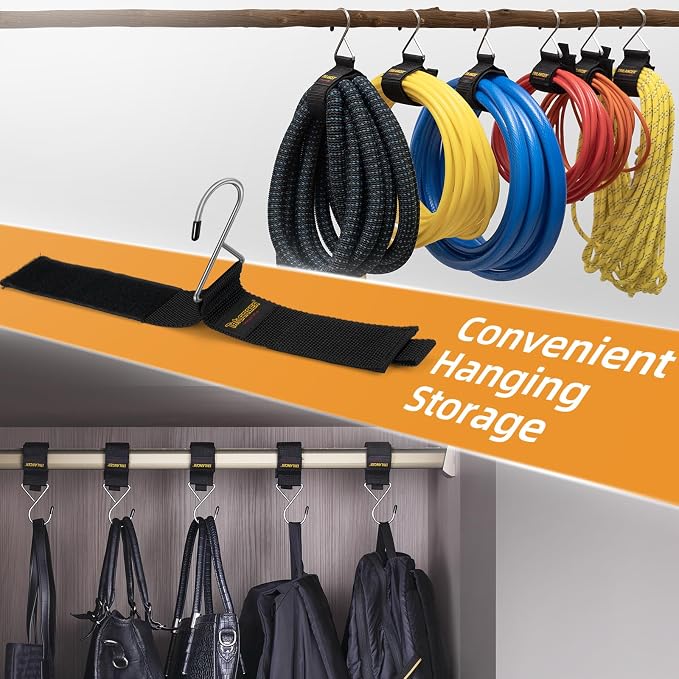 Heavy Duty Storage Straps, Trilancer Hook-and-Loop Cord Organizer and Hanger - Image 5