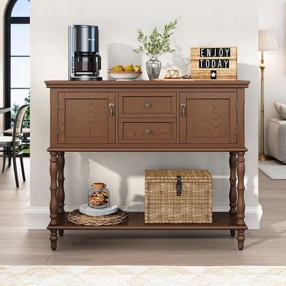 ARTPOWER Console Table for Entryway, Retro Wooden Table - Image 4
