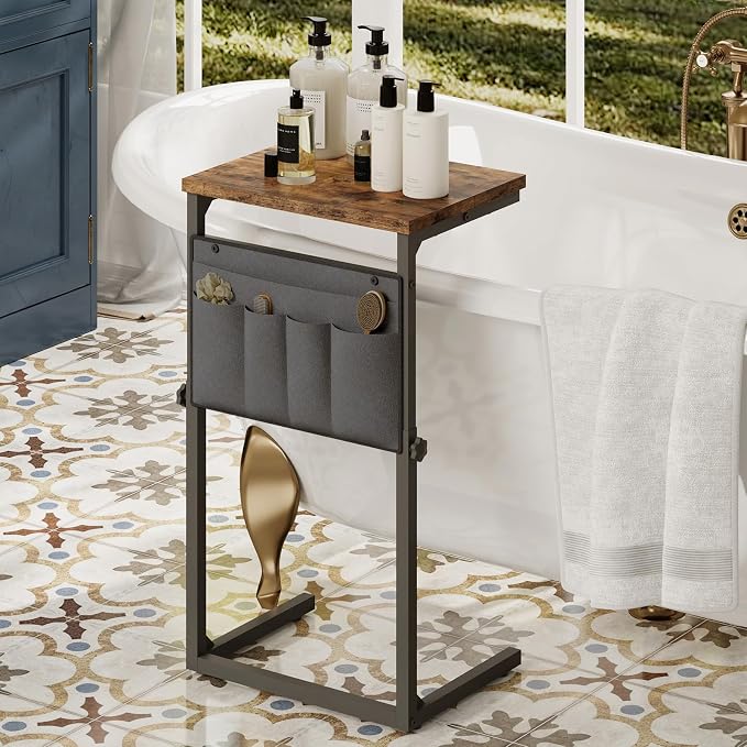 HOOBRO C Shaped End Table, 29.5’’ Adjustable Height Side Table - Image 7