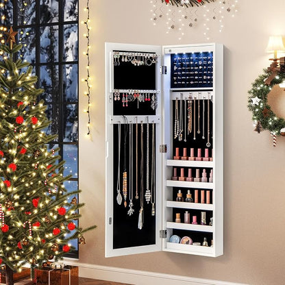 Giantex Wall or Door Mounted Jewelry Cabinet - Image 2