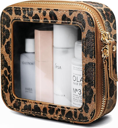 Popvibe Clear Makeup Bag Travel Cosmetic Case Transparent Toiletry Bag by POPVIBE