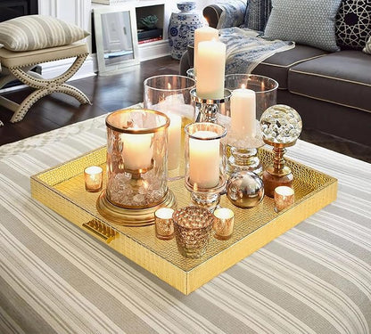 HofferRuffer Elegant Decorative Serving Tray, Coffee Table Serve Tea, Coffee or - Image 6